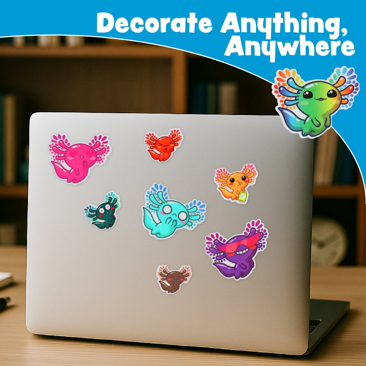GAMAGO Sticker Decal, Axolotl, Axolotl