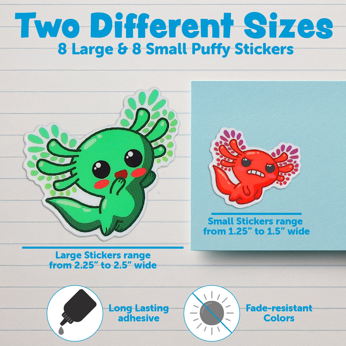 GAMAGO Sticker Decal, Axolotl, Axolotl