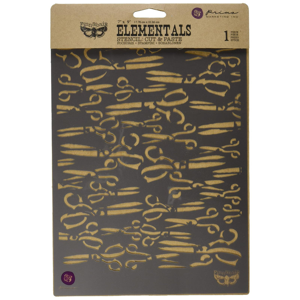 PRIMA MARKETING INC Template Stencil, 7 x 9", Transparent