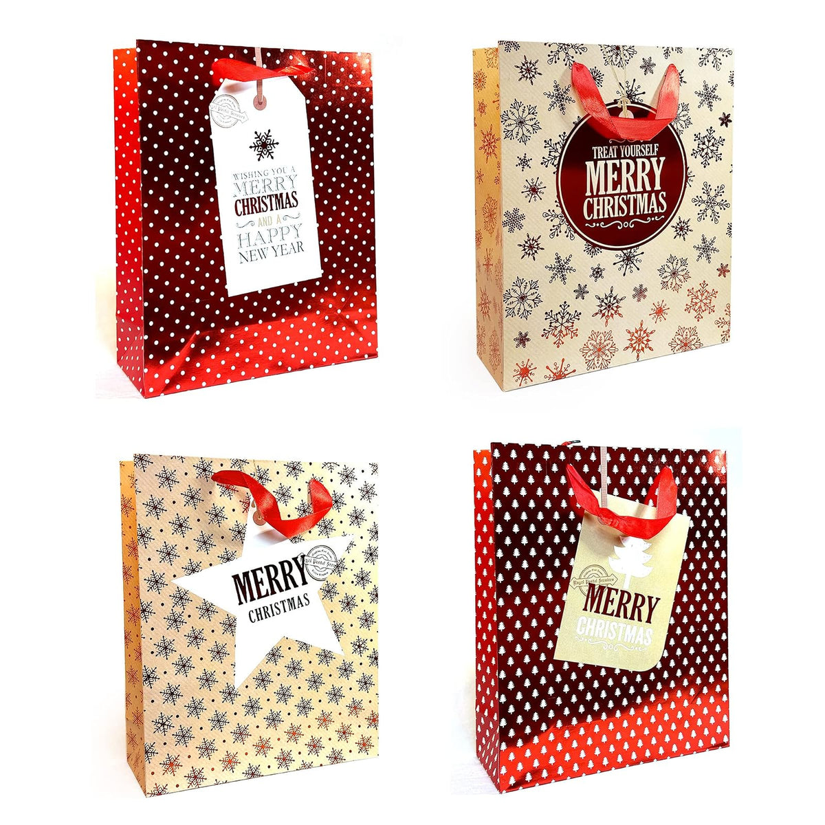 allgala Gift Wrap, 13 Inch (Pack of 12), Red