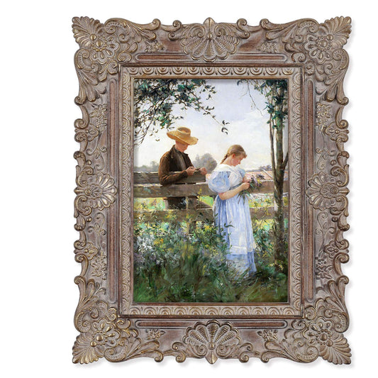 SIMON'S SHOP Picture Frame, 5x7, Walnut & Gold