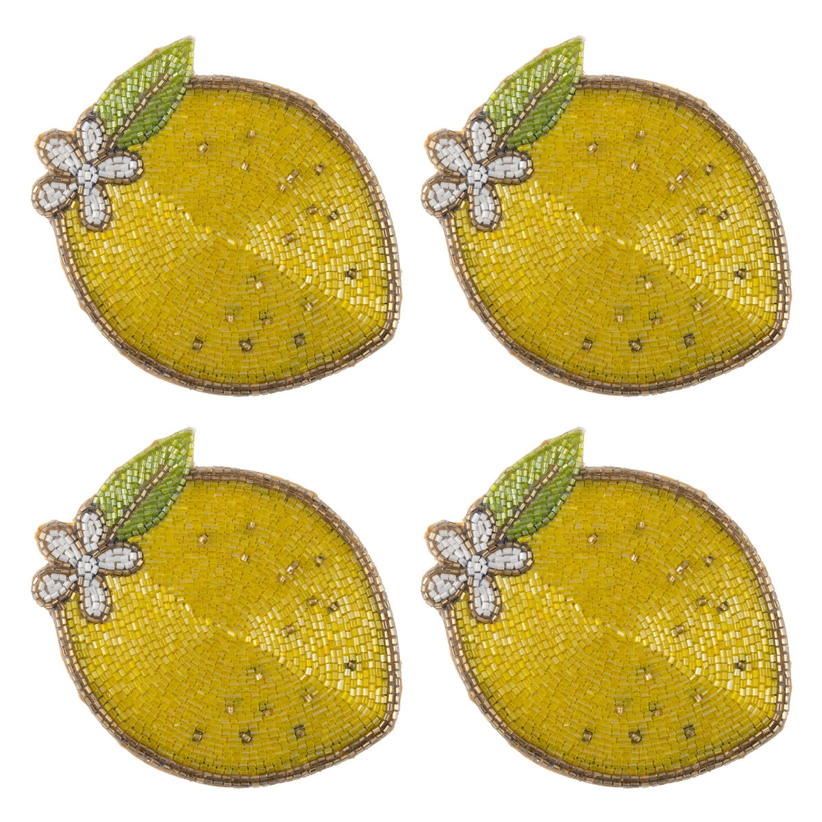 Karma Drink Coaster, 5 inches, Lemon