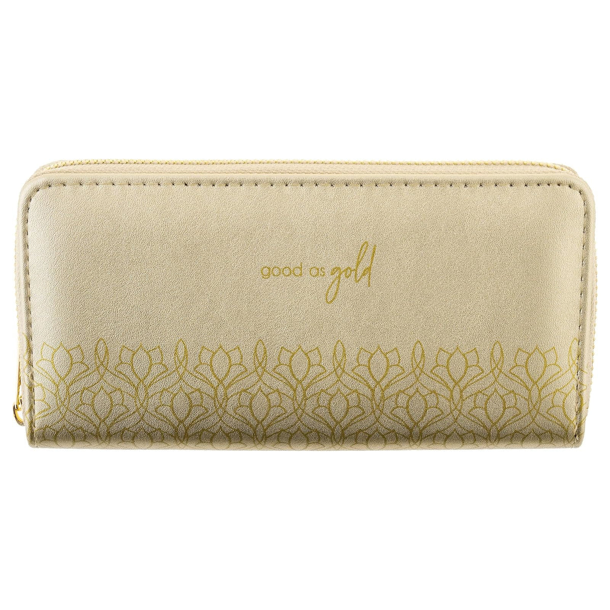 Karma Wallet, Gold, Floral