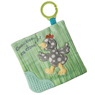 Mary Meyer Crinkle Teether Toy with Baby Paper and Squeaker, 6 x 6-Inches, Rocky Chicken