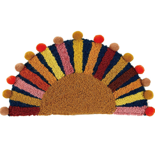 Peking Handicraft Pillow, 12 inches x 12 inches, Multicolor