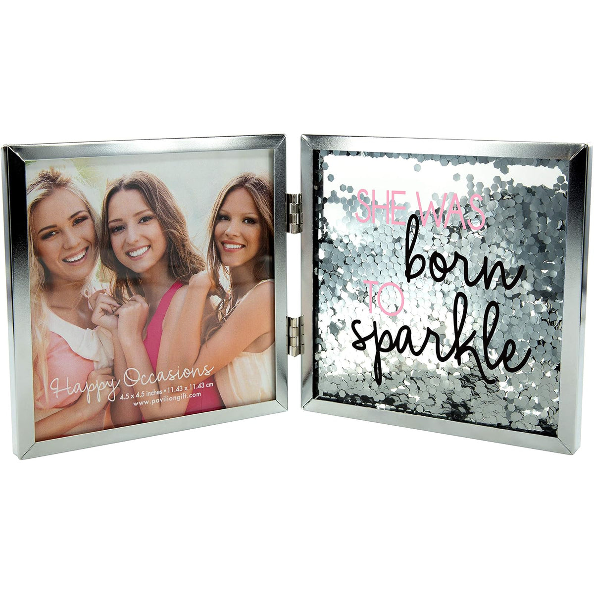 Pavilion Gift Company Picture Frame, Silver, Modern