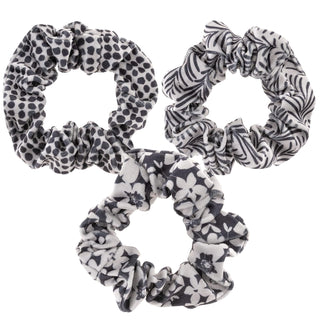 Karma Hair Tie, 1 Count (Pack of 4), INK FLORAL