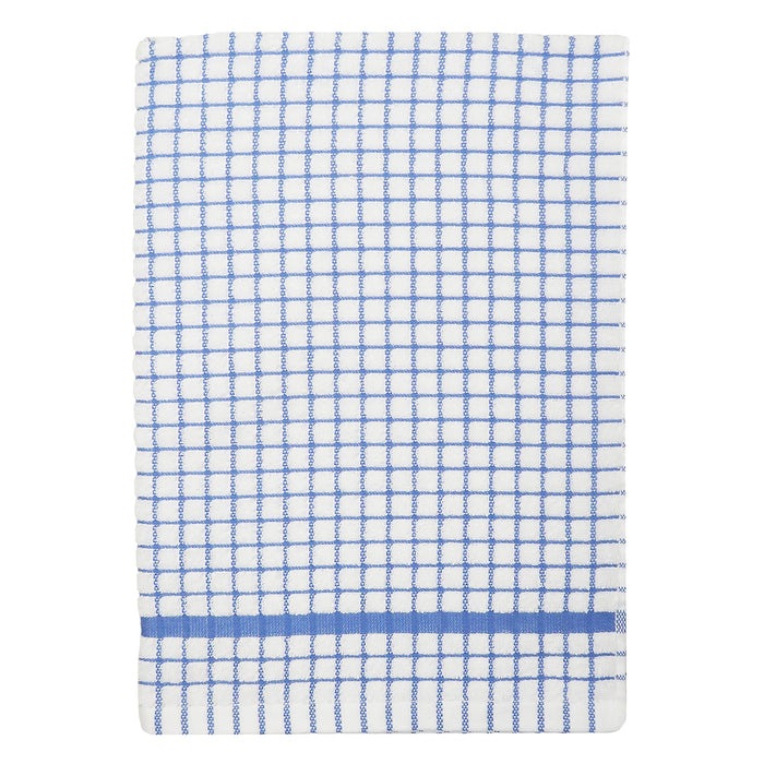 Samuel Lamont Poli-dri Towel White with Cornflower Blue