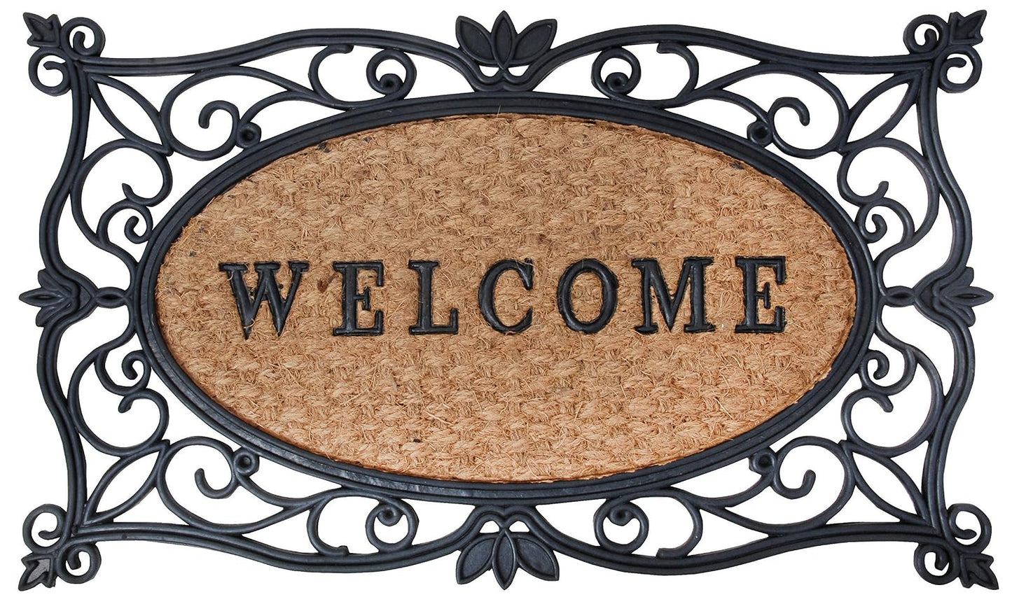 Esschert Design Rubber and Coir Welcome Doormat