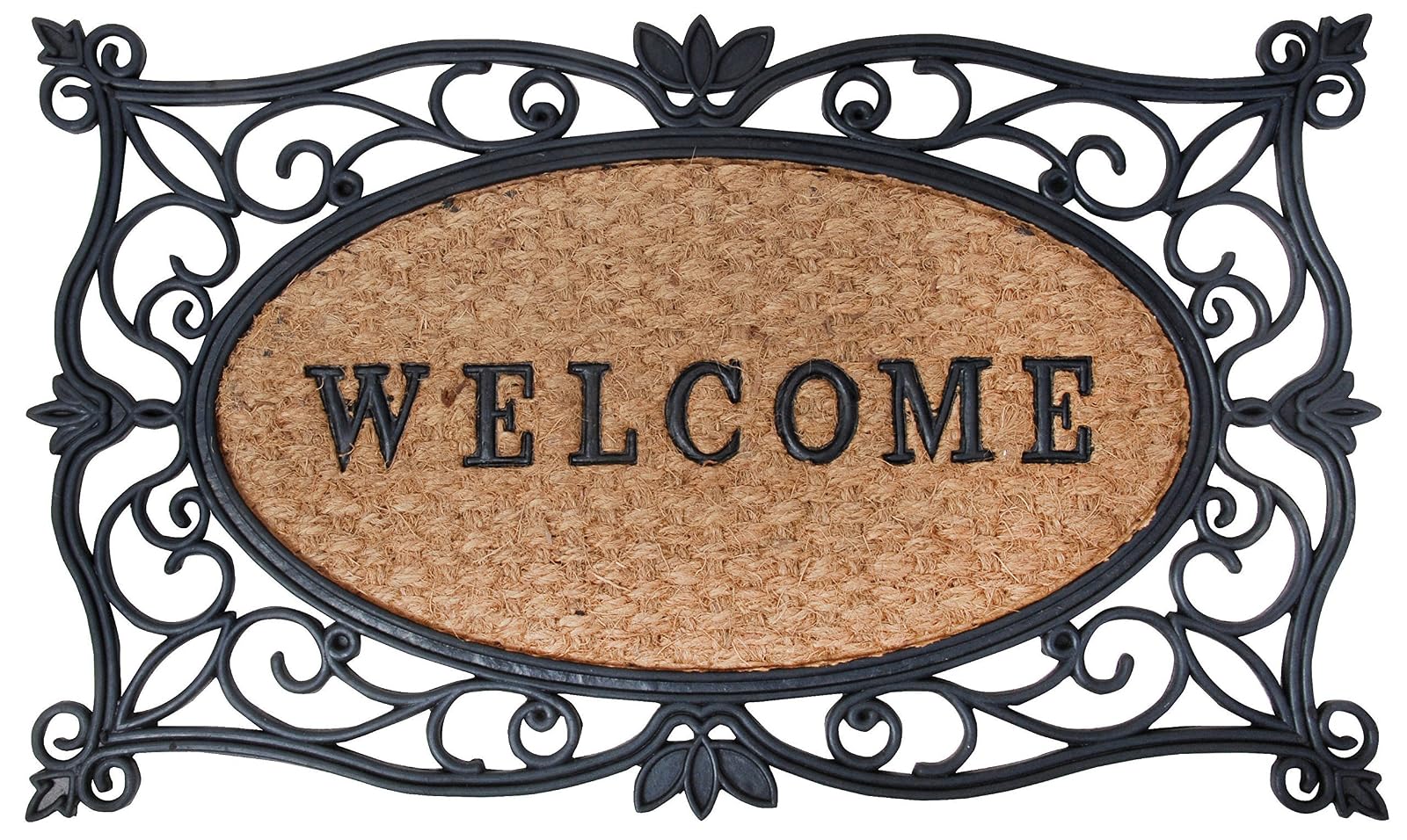 Esschert Design Rubber and Coir Welcome Doormat