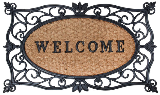 Esschert Design Rubber and Coir Welcome Doormat