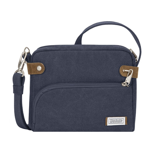 Travelon Anti-theft Heritage Crossbody Bag, Indigo