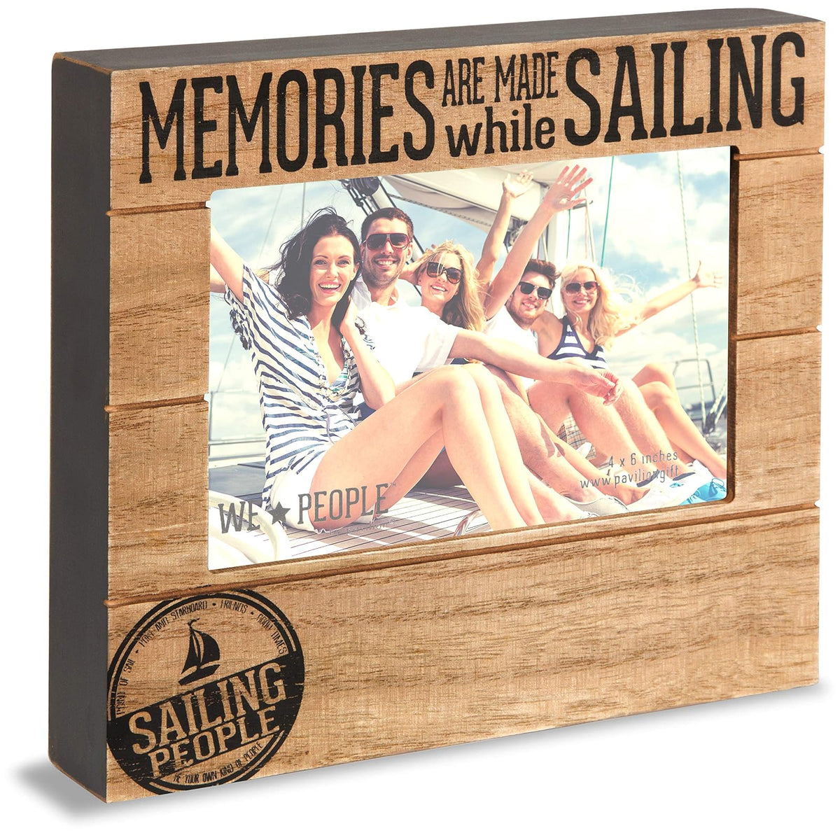 Pavilion Gift Company Picture Frame, 4 x 6 inches, Sailing People
