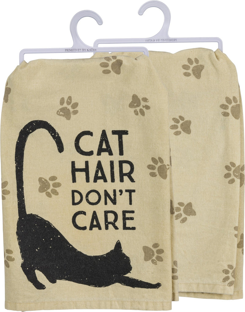 Primitives by Kathy Pet Love Cotton Dish Towel (Cat Hair)