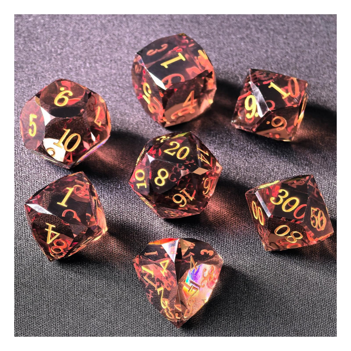 BESCON DICE Game Dice, 21.5MM, Crystal Brown