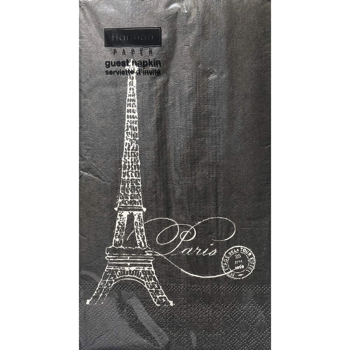Harman Disposable Napkin, 5" x 8", Black