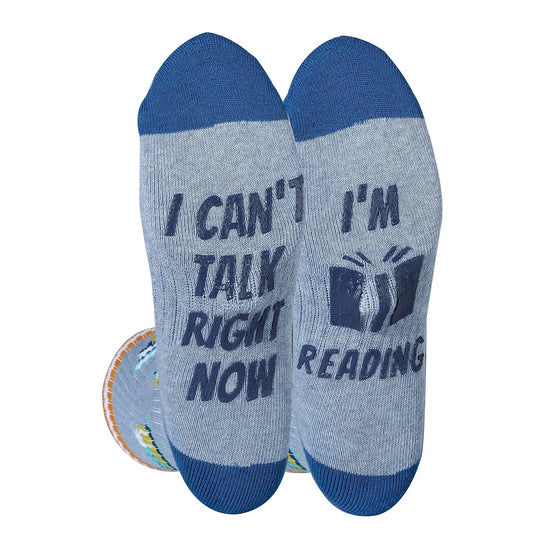 Oooh Yeah Socks Unisex Novelty If You Can Read This Saying Athletic Crew Socks, Cool Funny Cotton Dress Socks Gift for Men & Women - I Can't Talk
