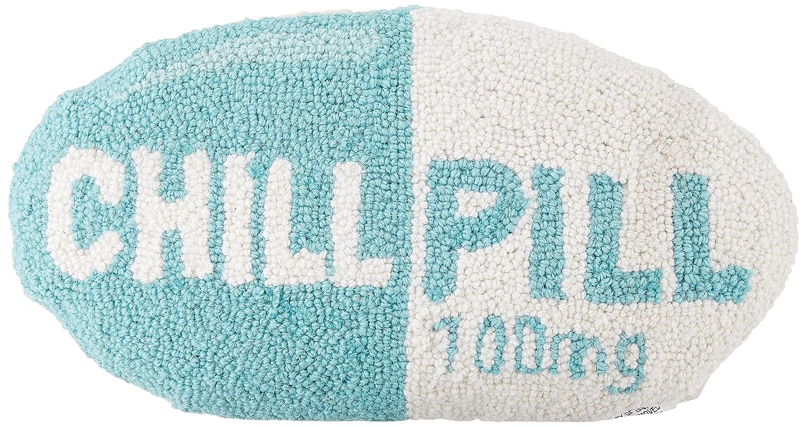 Peking Handicraft Chill Pill Hook Pillow, Turquoise