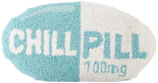 Peking Handicraft Chill Pill Hook Pillow, Turquoise