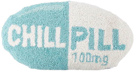 Peking Handicraft Chill Pill Hook Pillow, Turquoise