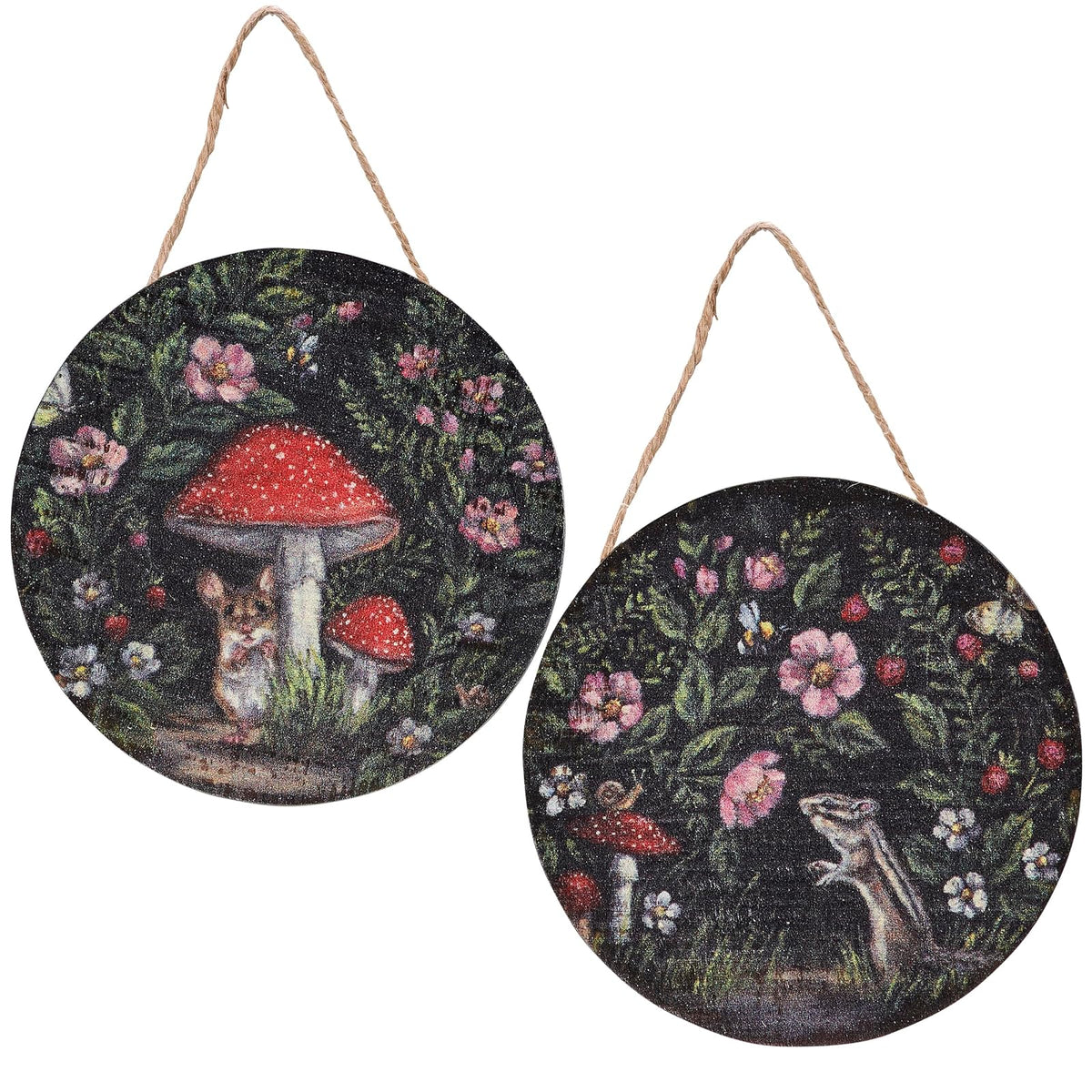 Primitives by Kathy Hanging Ornament, 3" Diameter x 0.25", Multi Color
