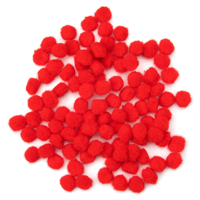 Cousin Decorative Pom Pom, 0.5 inch, Red