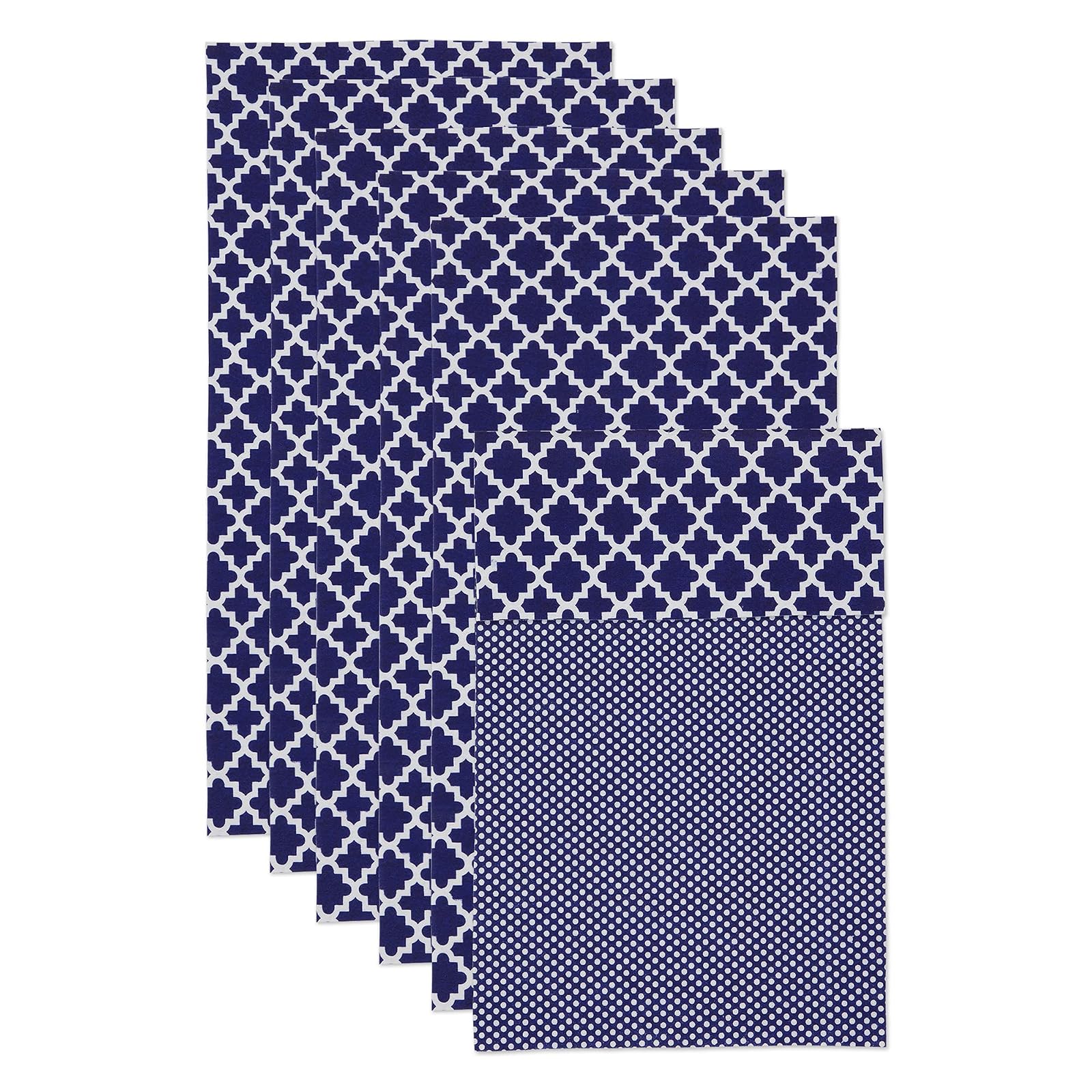 DII Design CAMZ10623 Fridge Liner, 12 x 24, Navy Blue Lattice