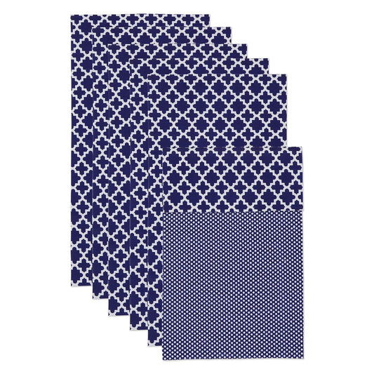 DII Design CAMZ10623 Fridge Liner, 12 x 24, Navy Blue Lattice