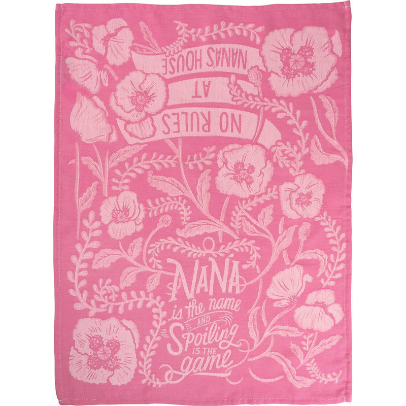 PBK Nana is The Name Spoiling is The Game Kitchen Towel No Rules at Nana&