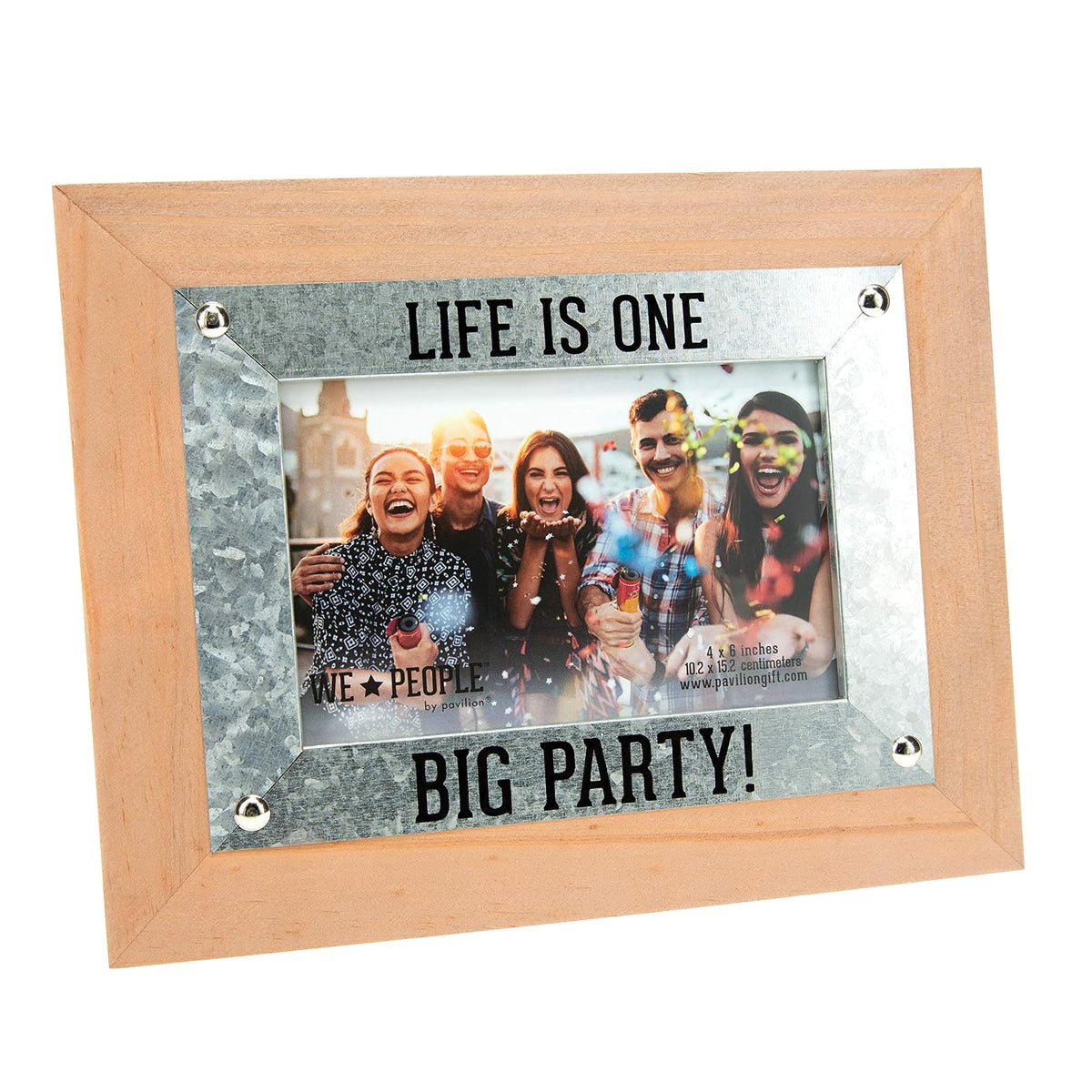 Pavilion Gift Company Picture Frame, 6" x 4", Brown