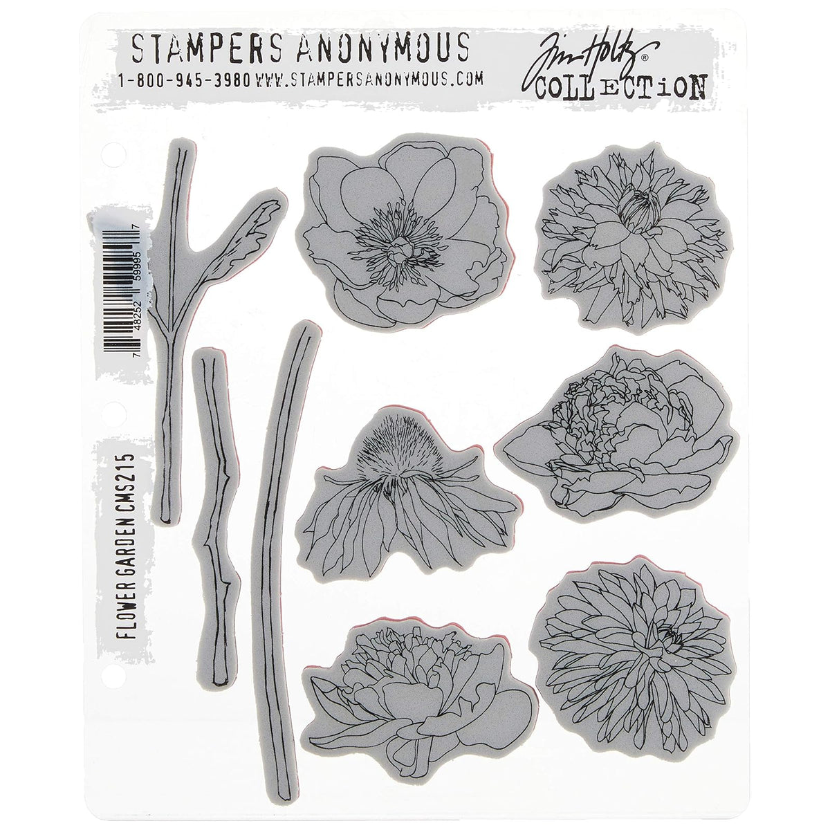 Stampers Anonymous Rubber Stamp, 7 x 8.5", Clear