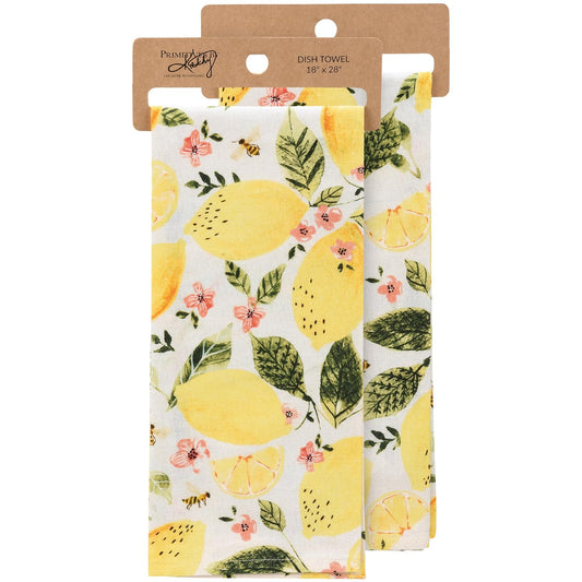 Primitives by Kathy 112174 Kitchen Towel Lemons, 28-inch, Cotton