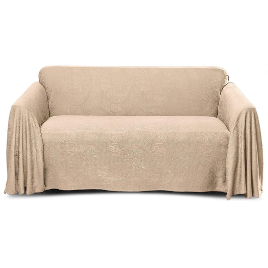 Belle Maison Stylemaster Alexandria Furniture Throw, Sofa, Beige