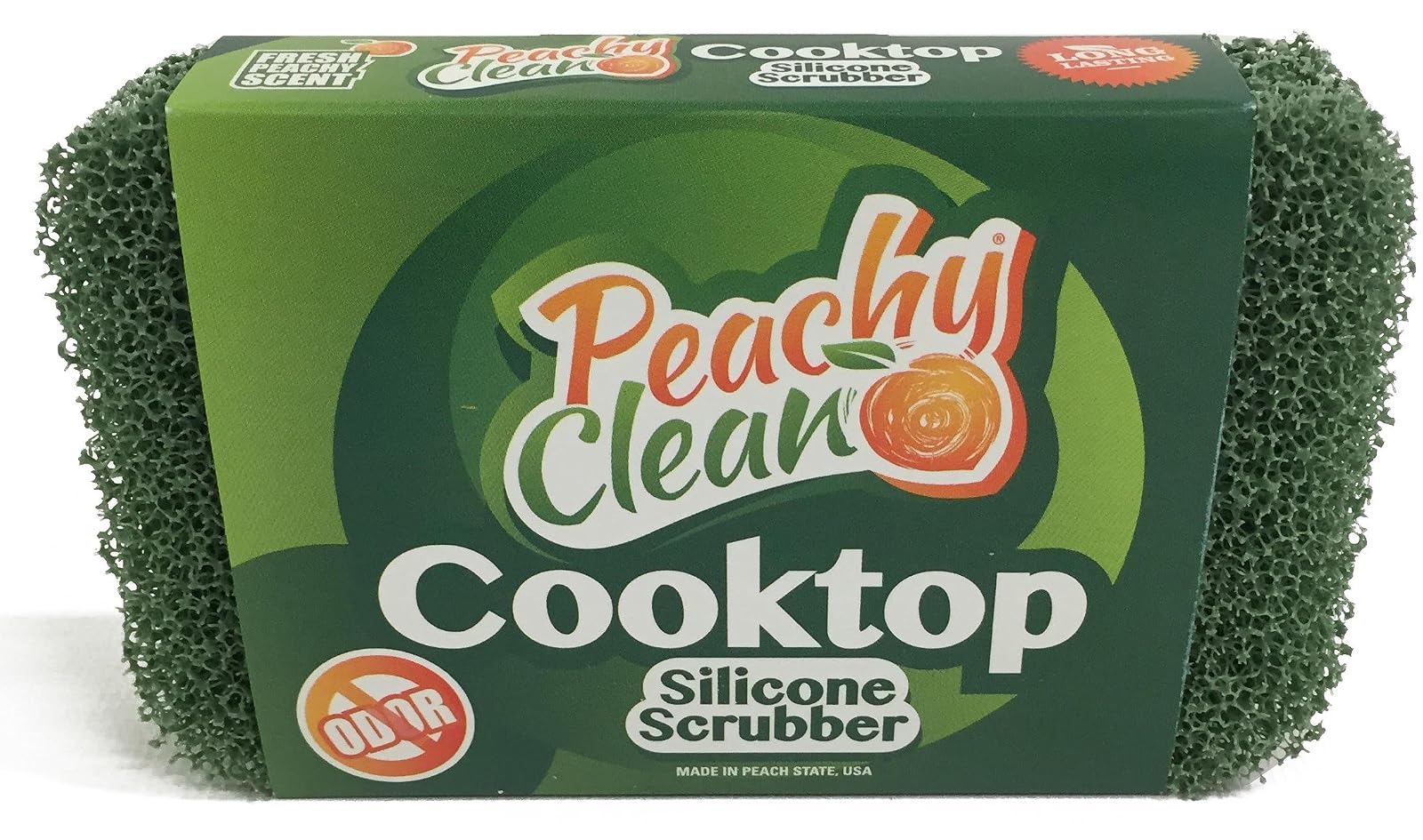 HIC Antimicrobial Cooktop Cleaner Silicone Scrubber by Peachy Clean (Qty 1)