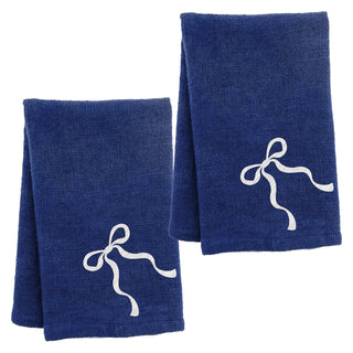 Karma Cloth Napkin, 18" x 18" (Set of 2), Blue Bow