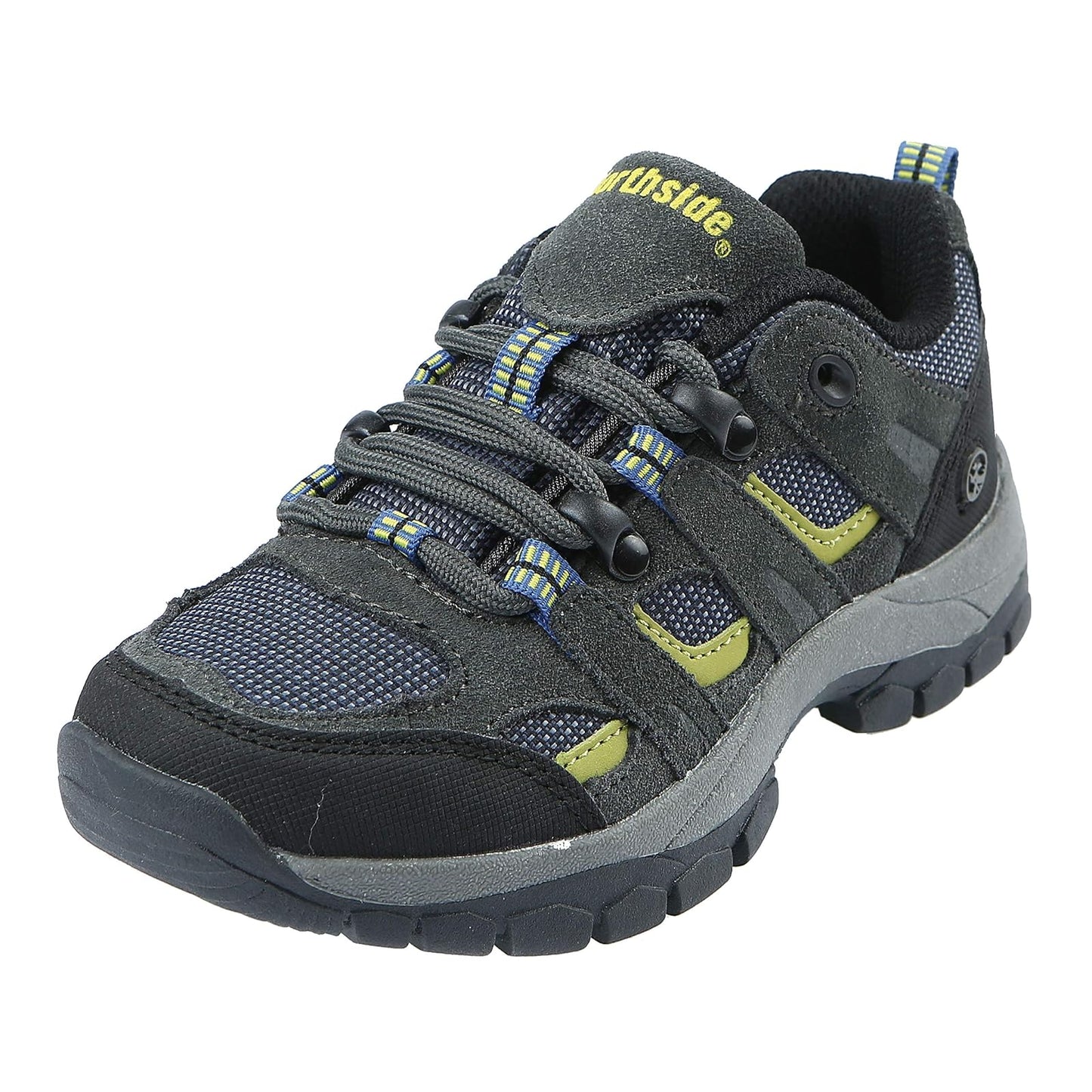Northside USA Monroe Low Junior Hiking Boot (Infant/Toddler/Little Kid), Blue/Lime, 5 M US Big Kid