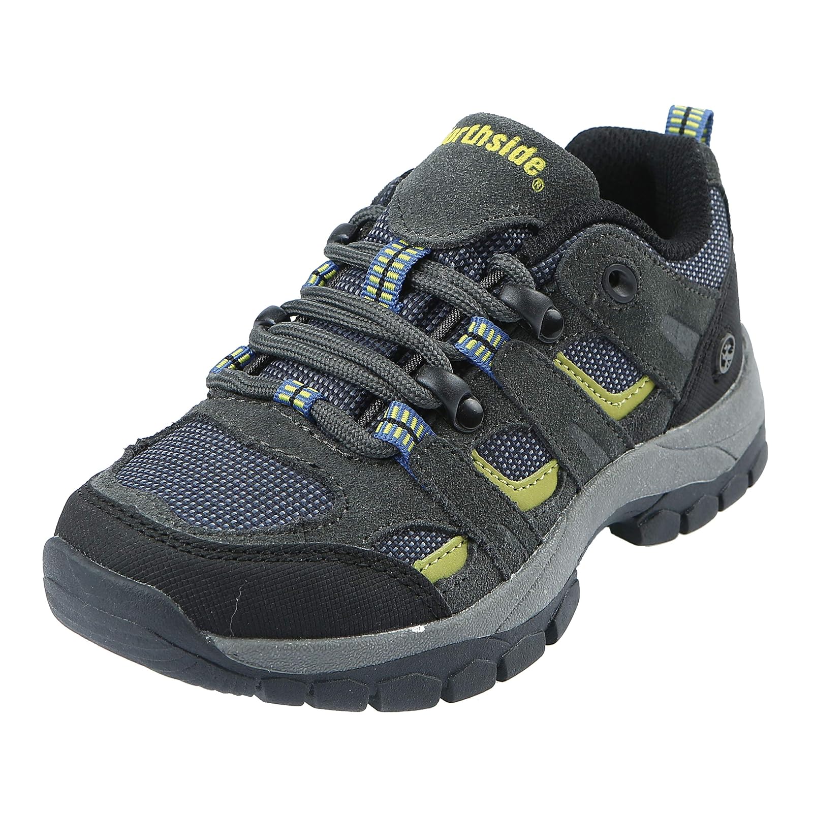 Northside USA Monroe Low Junior Hiking Boot (Infant/Toddler/Little Kid), Blue/Lime, 5 M US Big Kid