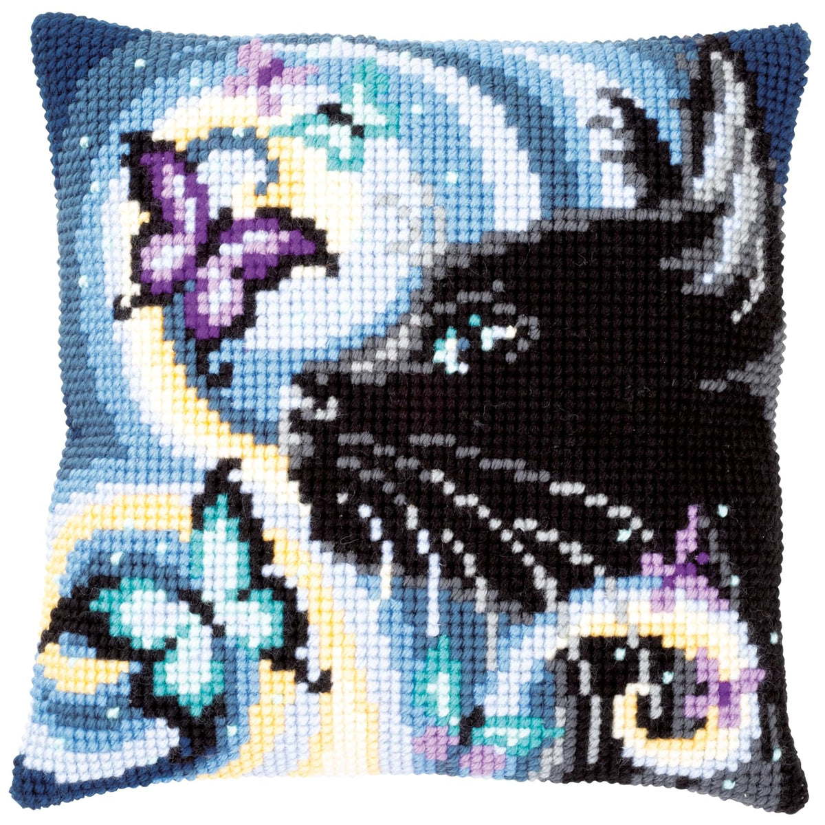 Vervaco Art Craft Kit, Cat Butterflies, Cat Butterflies