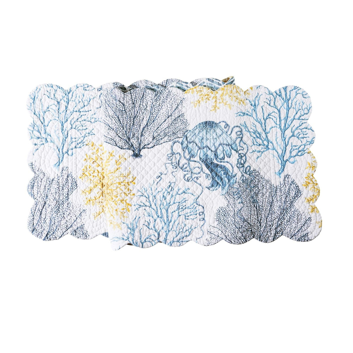 C&F Home Table Runner, 14" x 51", White