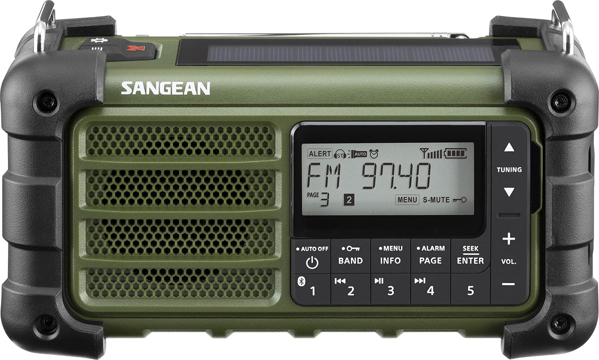 Sangean Radio, Portable, Forest Green