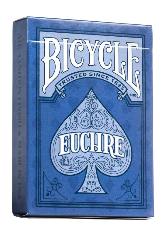 US Playing Card Bicycle Euchre Playing Card Deck - 9 Through Ace - Double Deck , Blue