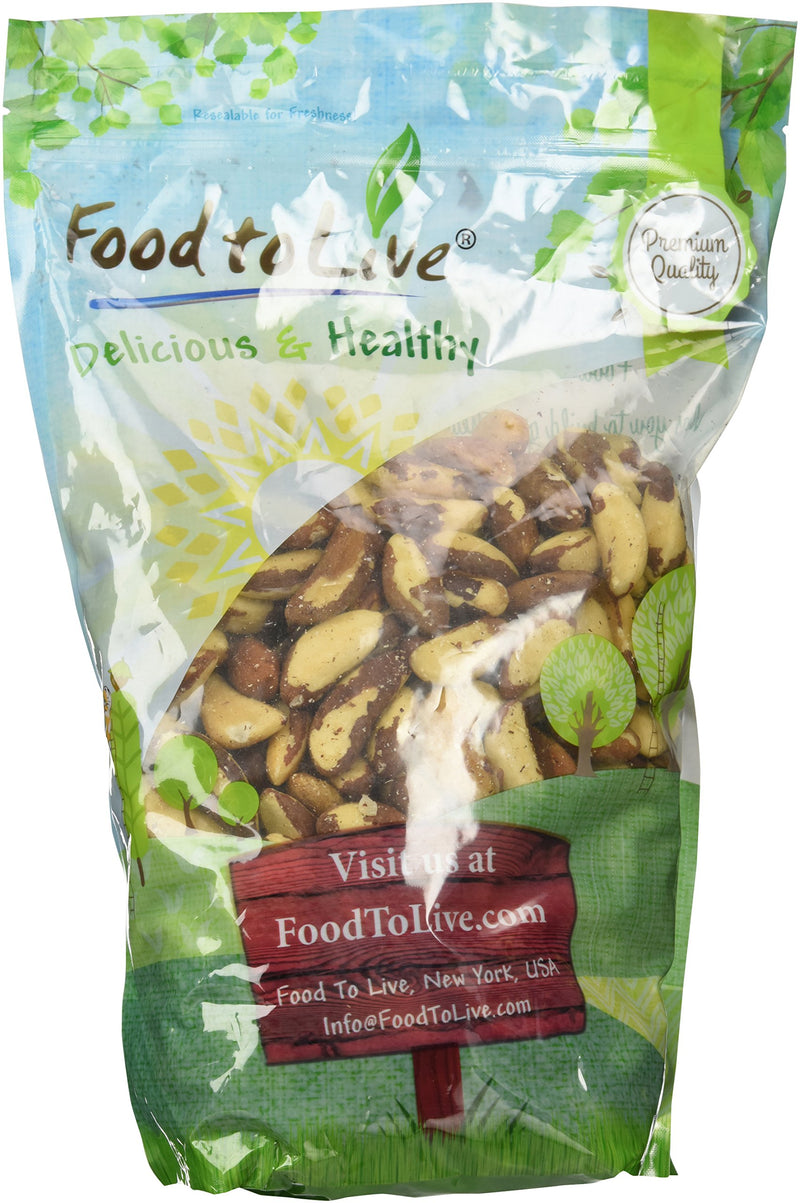 Brazil Nuts, 4 Pounds – Non-GMO Verified, Raw, Whole, No Shell, Unsalted, Kosher, Vegan, Keto and Paleo Friendly, Bulk. Great Trail Mix Snack. Good Source of Selenium, Low Sodium and Low Carb Food.