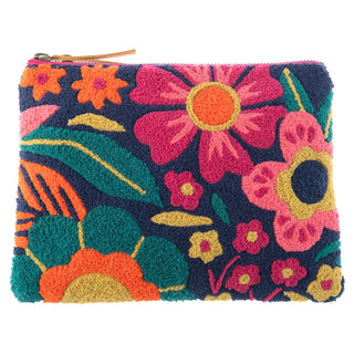 Karma Handbag, 9.5 x 0.5 x 7.5 inches, Retro Floral