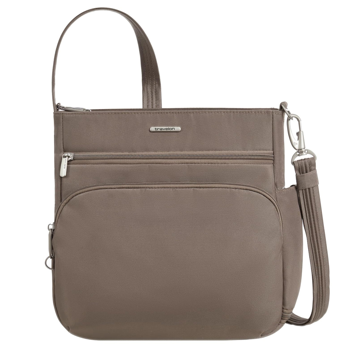 Travelon Handbag, 11.5"W x 11"H x 3.5"D, Hazelnut