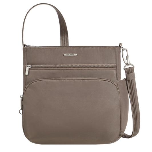 Travelon Handbag, 11.5"W x 11"H x 3.5"D, Hazelnut