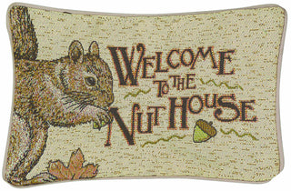 Manual Nuthouse 12.5 x 8.5-Inch Decorative Throw Pillow