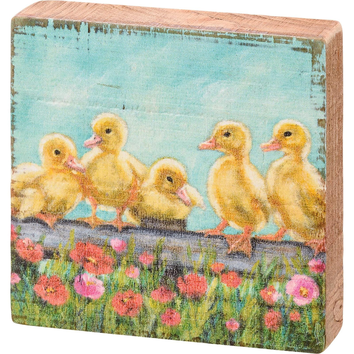 Primitives by Kathy Decorative Signage, 3.50-inch Square, Multicolor