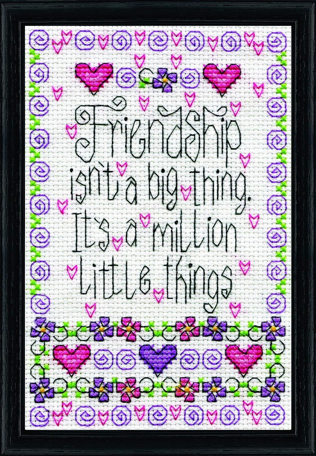 Design Works Crafts Friendship, 5 x 7 Counted Cross Stitch Kit
