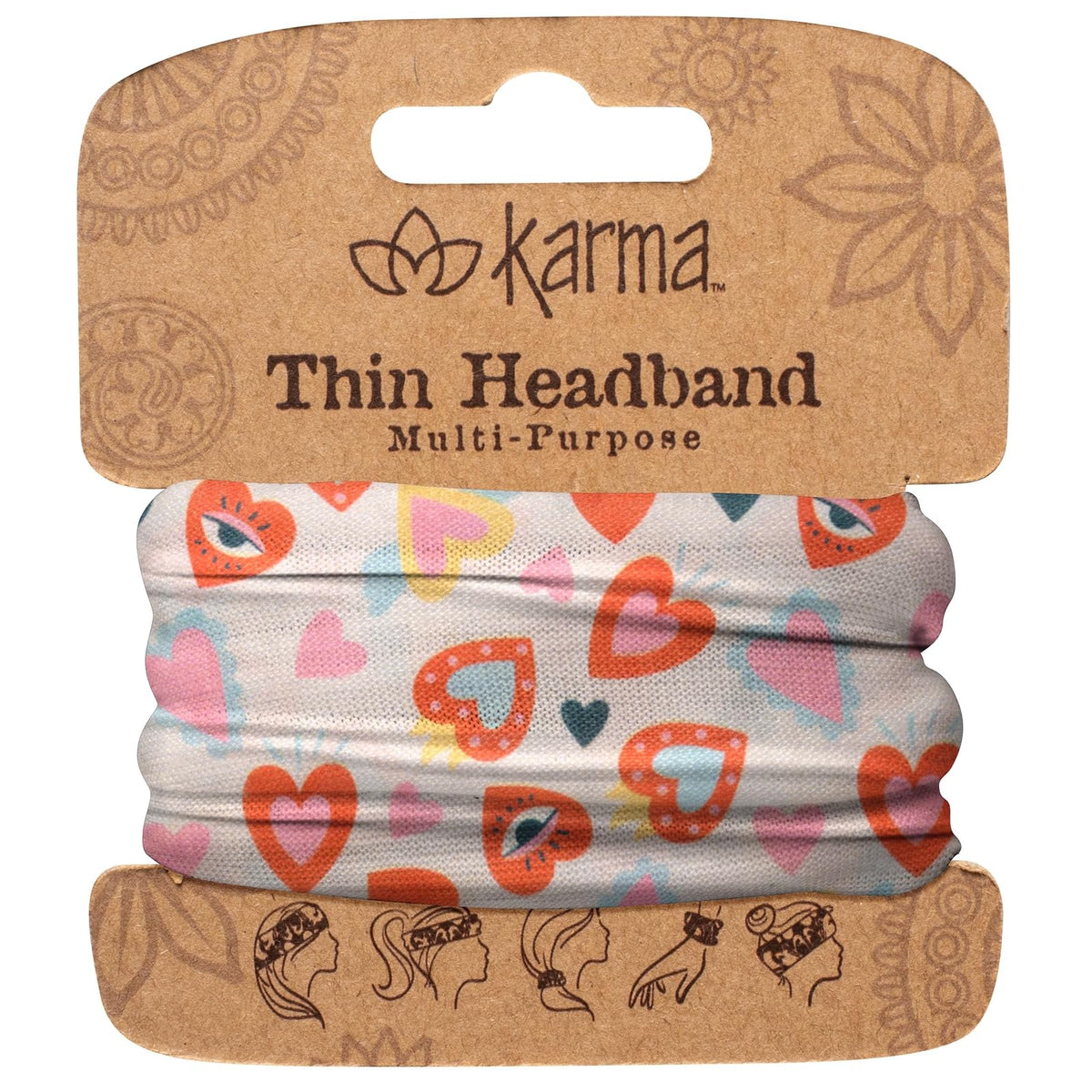 Karma Hairband, 1 Count (Pack of 1), Hearts