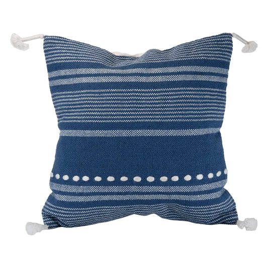 Foreside Home and Garden Pillow, 20.1" x 20.1", Blue